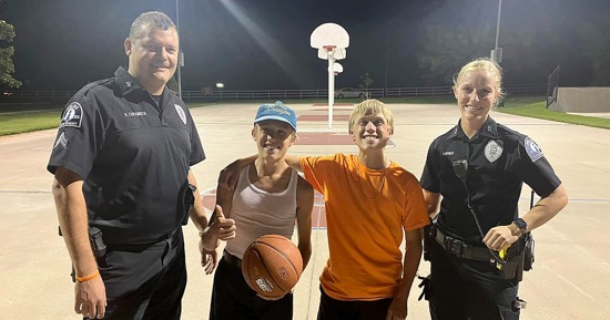 The Operation NETS program strengthens relationships between Kearney Police officers and local residents, using sports as a catalyst. (KPD)